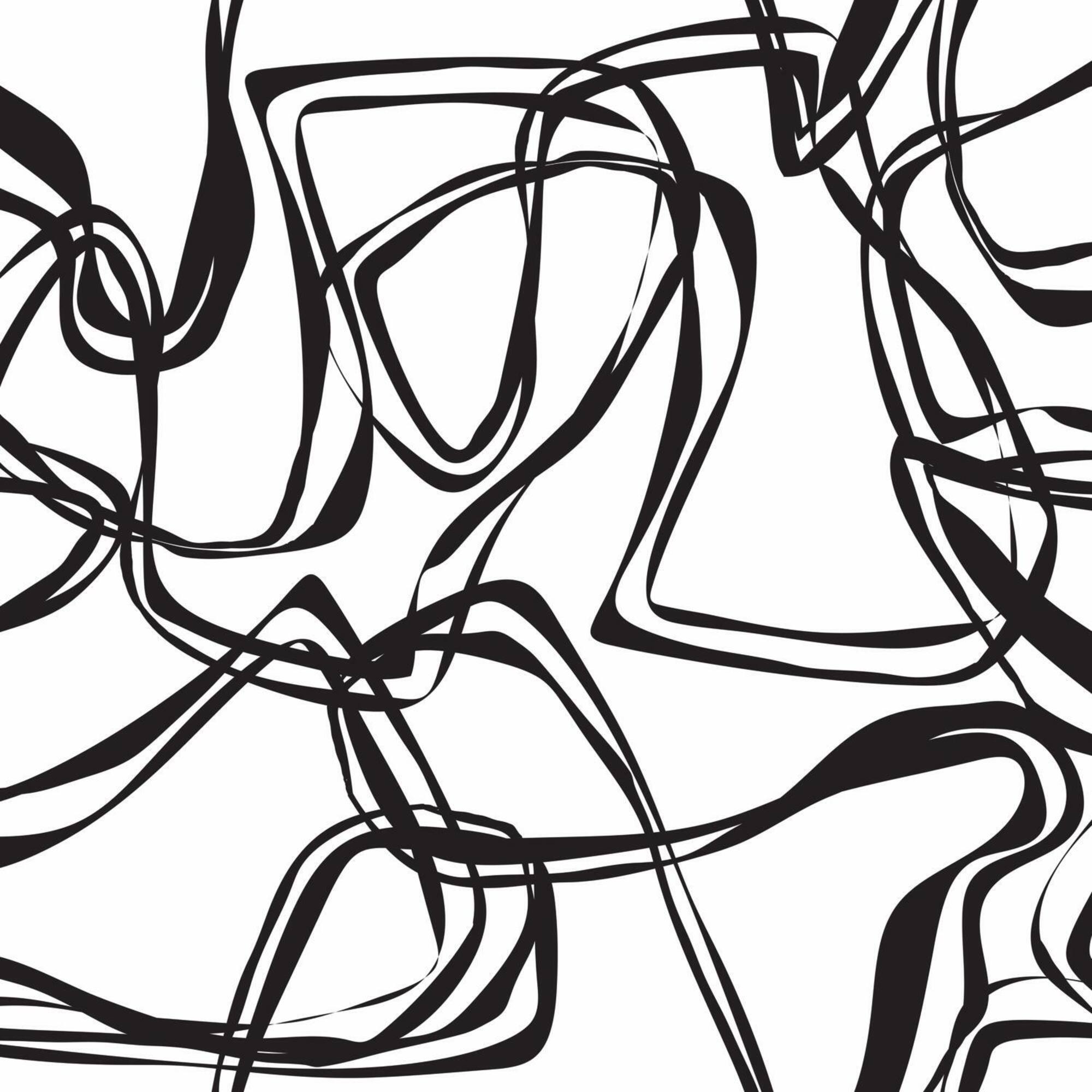 RoomMates Black Ribbon Trail Peel & Stick Wallpaper